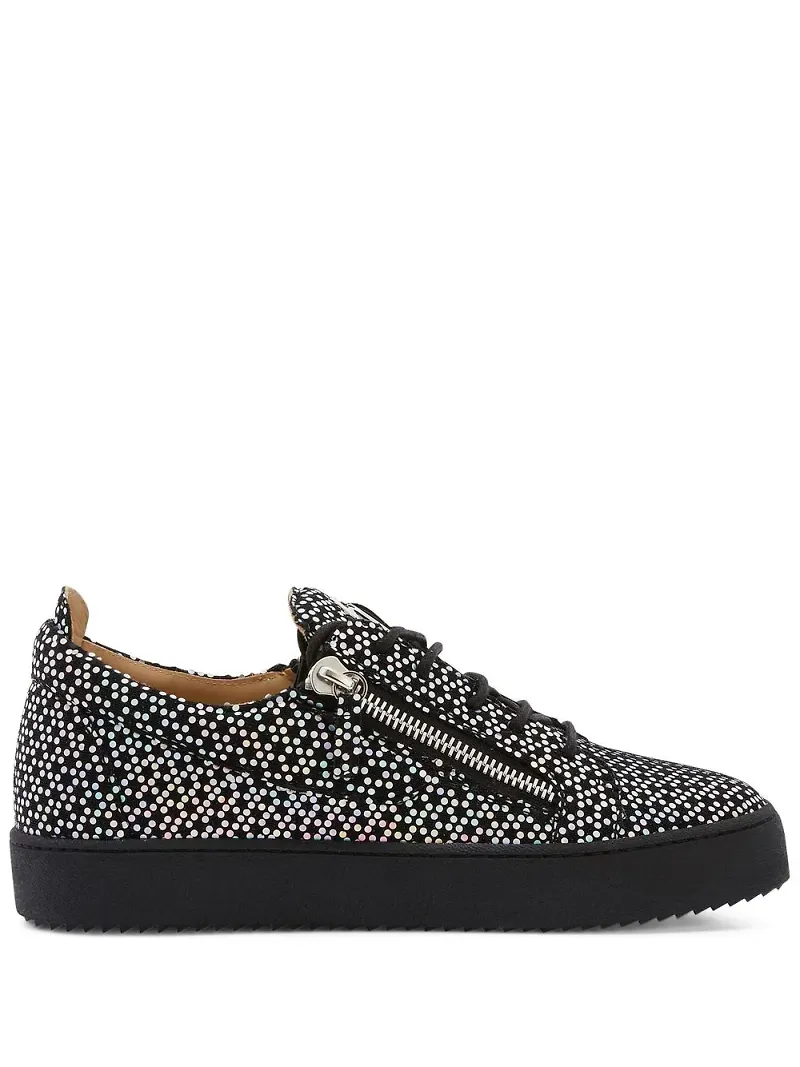 Giuseppe Zanotti Frankie låga sneakers - Svart