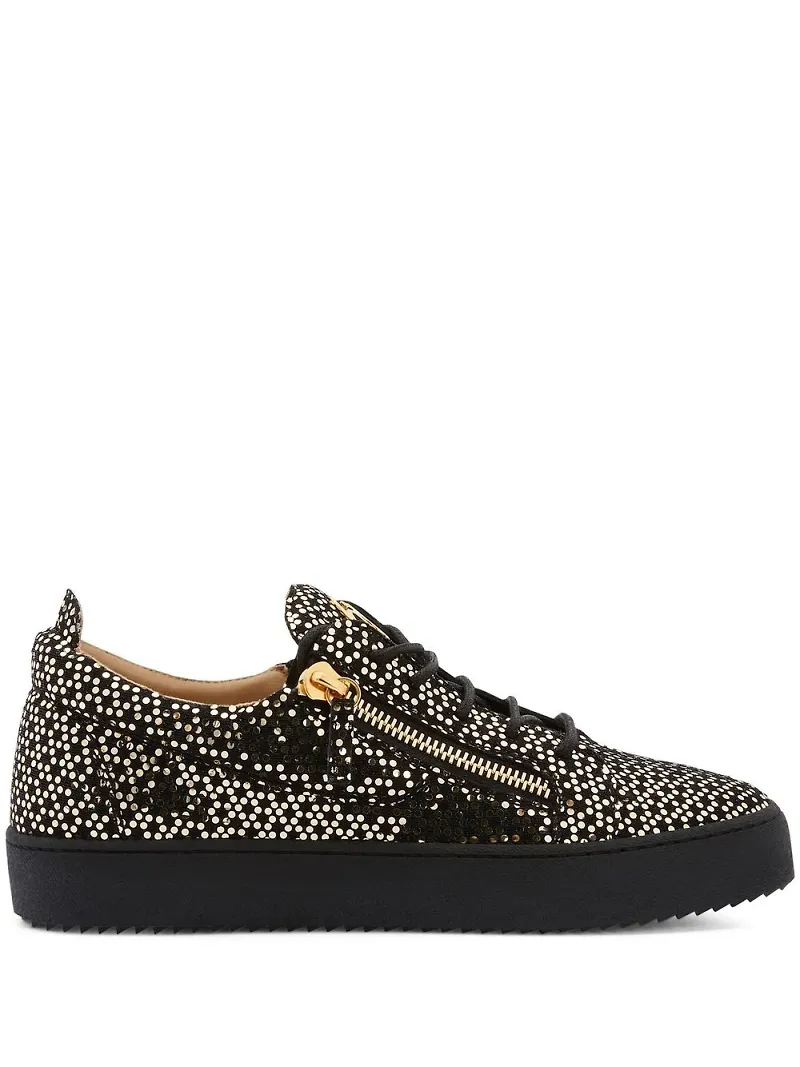 Giuseppe Zanotti Frankie låga sneakers - Svart