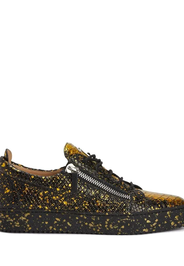 Giuseppe Zanotti Frankie sprejmålade sneakers - Svart