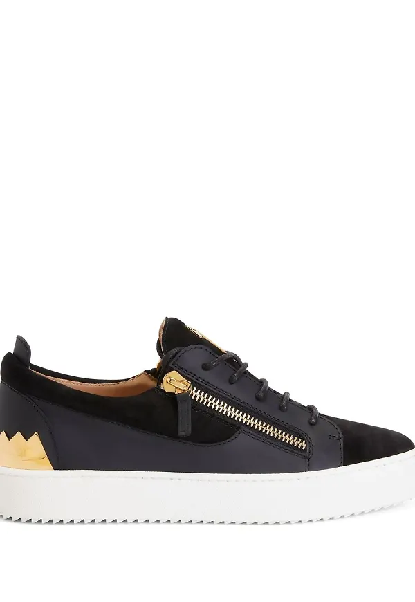 Giuseppe Zanotti Frankie Steel lädersneakers - Svart