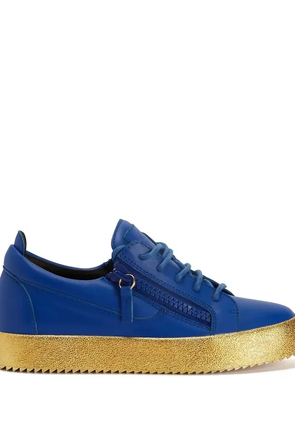 Giuseppe Zanotti Frankie träningsskor med snörning - Blå