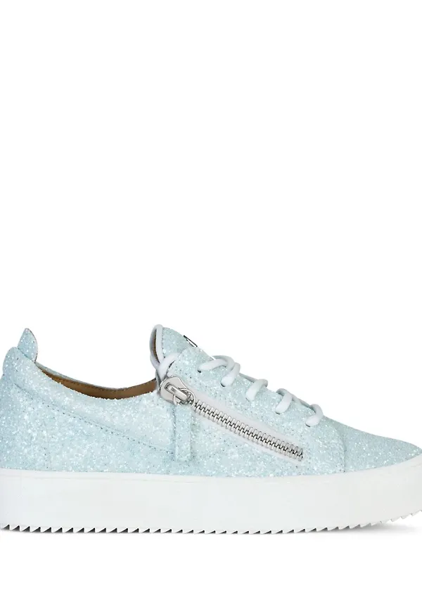 Giuseppe Zanotti Gail glittriga sneakers - Blå