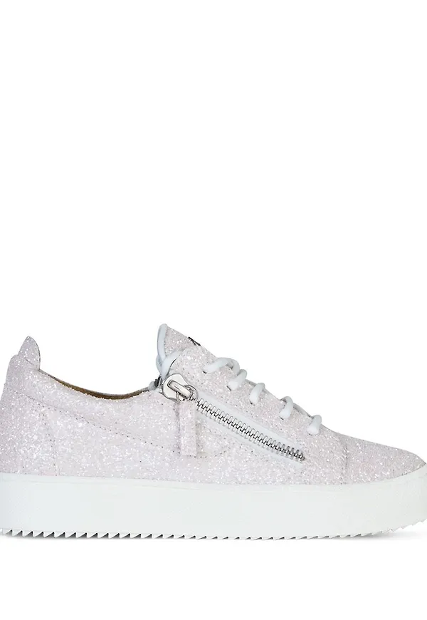 Giuseppe Zanotti Gail glittriga sneakers - Vit