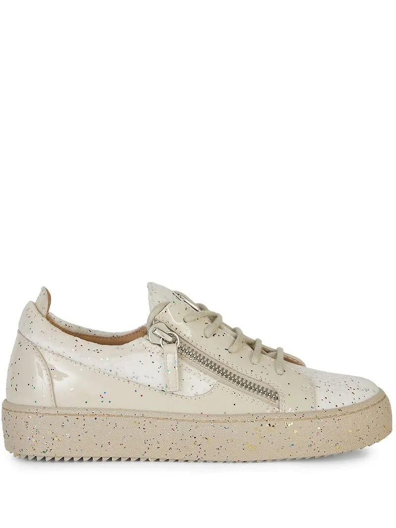 Giuseppe Zanotti Gail sneakers med glittereffekt - Vit