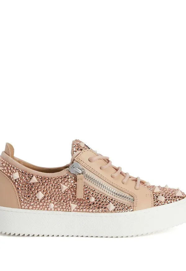 Giuseppe Zanotti Gail sneakers med nitar - Rosa