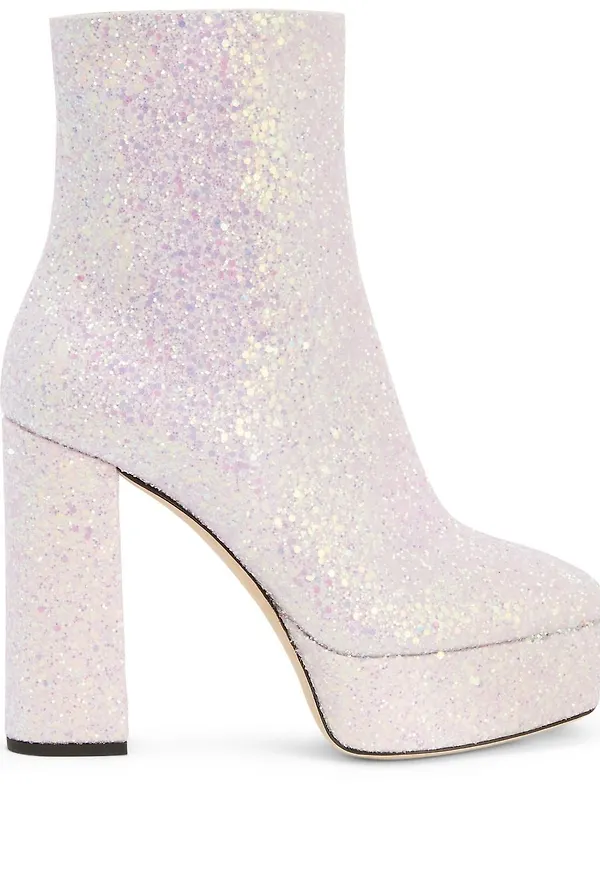 Giuseppe Zanotti glittriga platåstövlar - Rosa