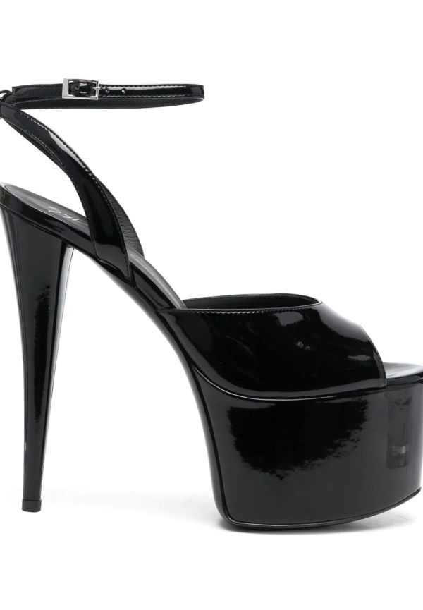 Giuseppe Zanotti GZ Aida platåsandaler 150 mm - Svart