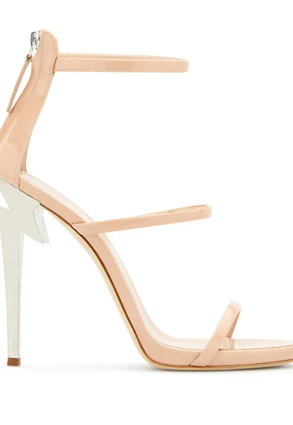 Giuseppe Zanotti Harmony sandaler med G-formad klack - Rosa