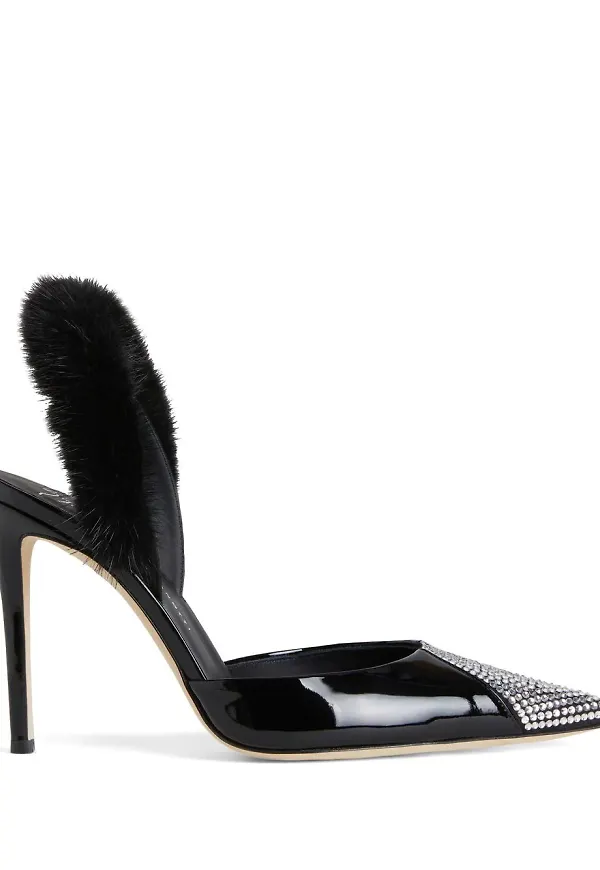 Giuseppe Zanotti Henriette strassprydda pumps - Svart