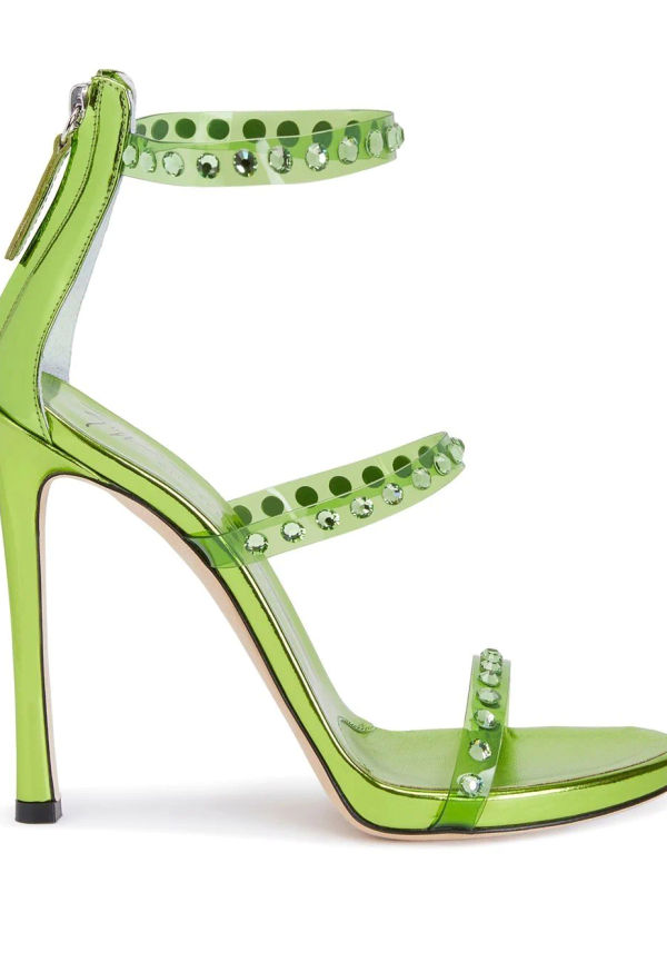 Giuseppe Zanotti Hoya sandaler med strass - Grön