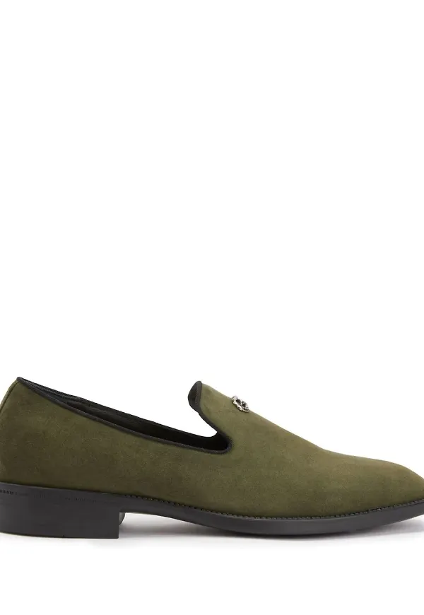 Giuseppe Zanotti Imrham loafers med logotypplakett - Grön