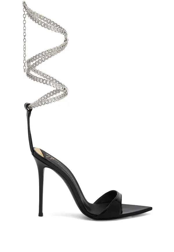 Giuseppe Zanotti Intriigo String 105 mm sandaler - Svart