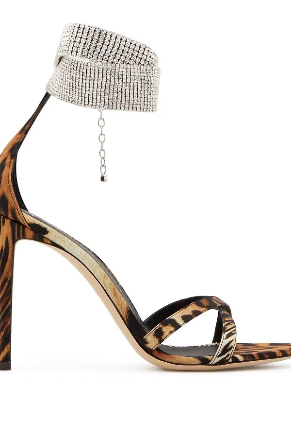 Giuseppe Zanotti Janell leopardmönstrade sandaler - Brun