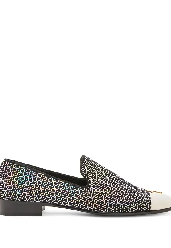 Giuseppe Zanotti Joaquin prickiga loafers - Svart