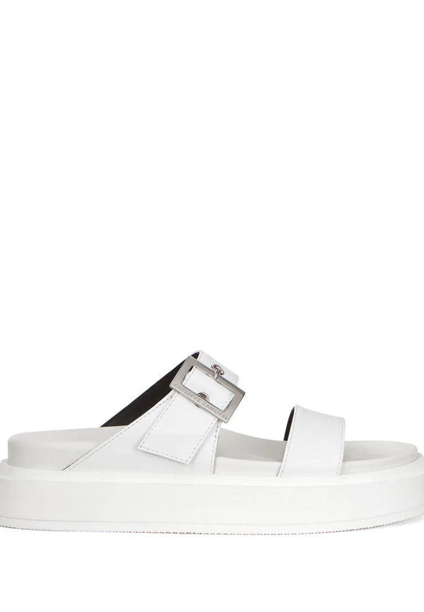 Giuseppe Zanotti Jolanda lädertofflor - Vit