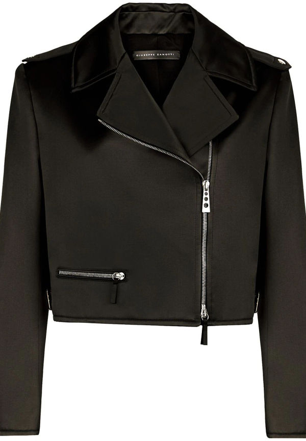 Giuseppe Zanotti kort bikerjacka - Svart