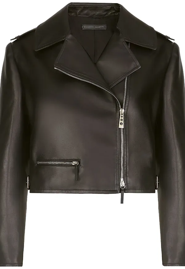 Giuseppe Zanotti kort bikerjacka - Svart