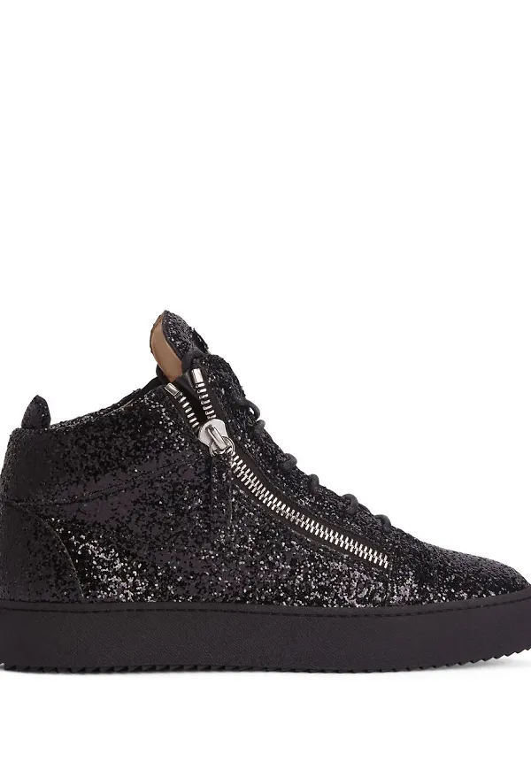 Giuseppe Zanotti Kriss glittriga sneakers - Svart