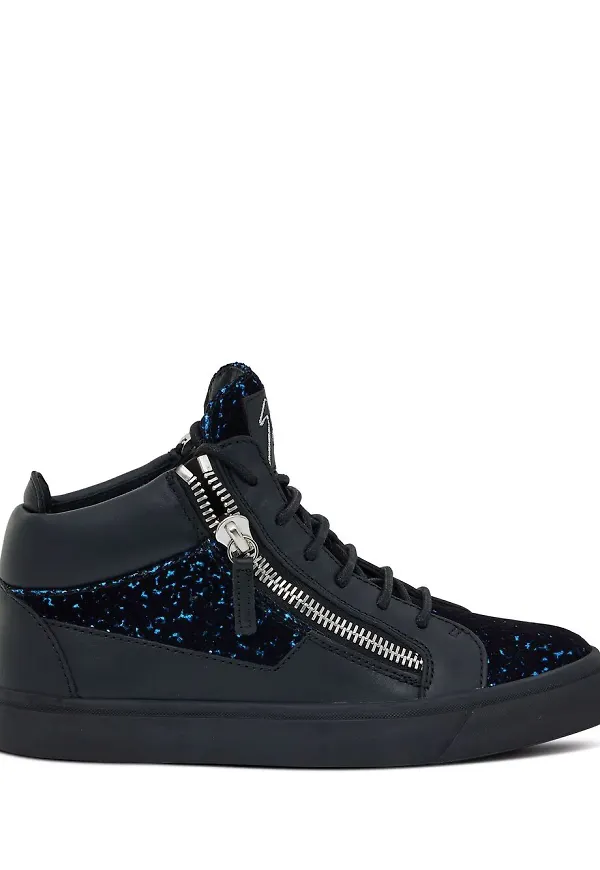 Giuseppe Zanotti Kriss höga lädersneakers - Svart