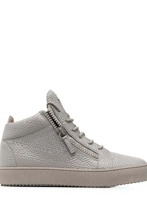 Giuseppe Zanotti Kriss höga sneakers - Grå