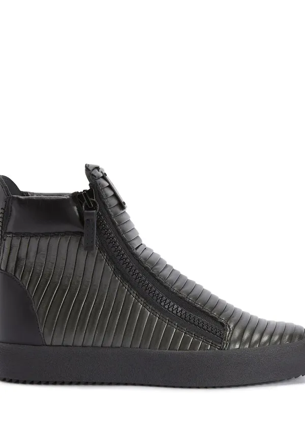 Giuseppe Zanotti Kriss höga sneakers - Silverfärgad