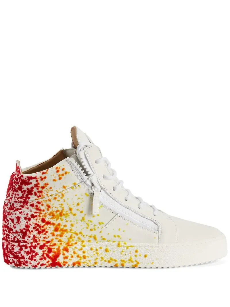 Giuseppe Zanotti Kriss höga sneakers - Vit