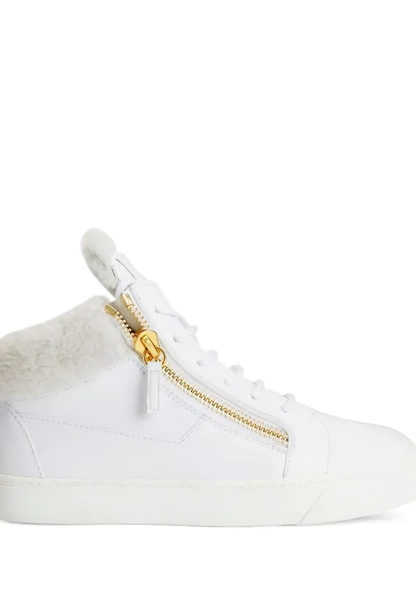 Giuseppe Zanotti Kriss lädersneakers - Vit