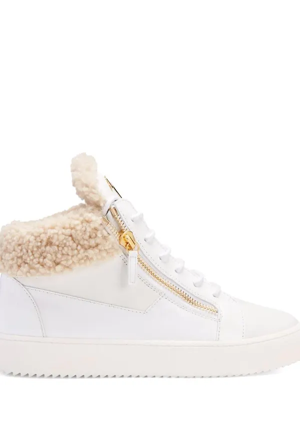 Giuseppe Zanotti Kriss lädersneakers - Vit