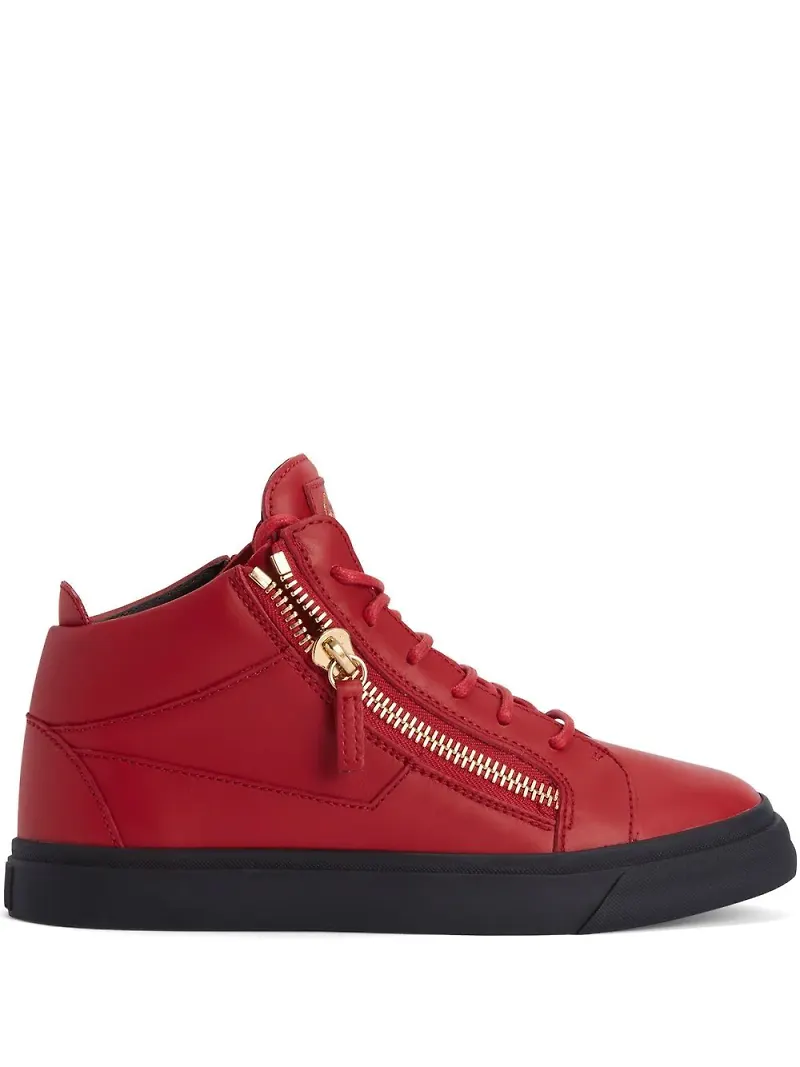 Giuseppe Zanotti Kriss sneakers med dragkedja - Röd