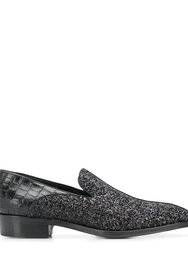 Giuseppe Zanotti lackade loafers - Svart