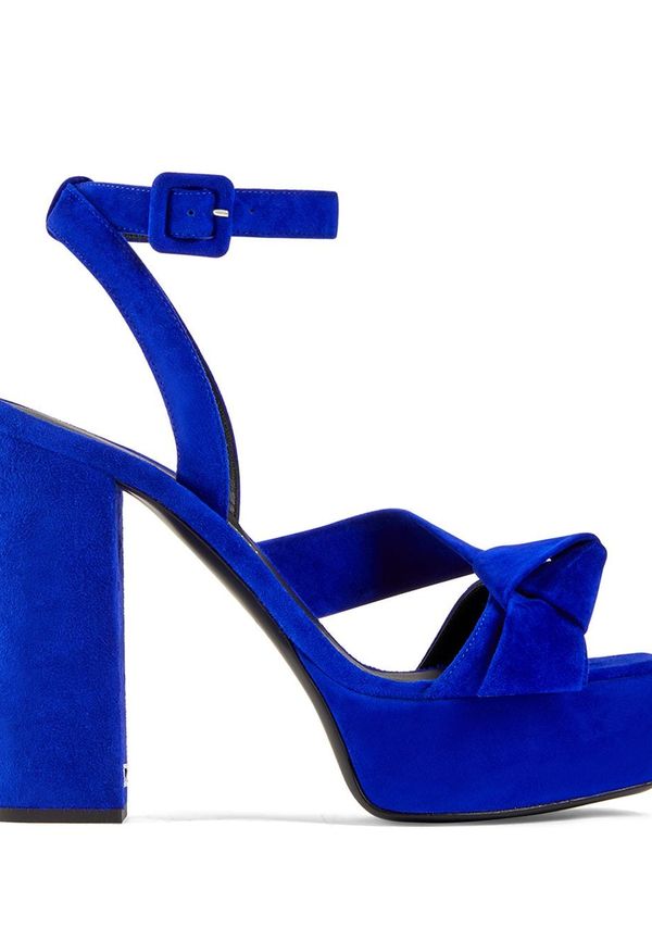 Giuseppe Zanotti Laila 120 mm platåsandaler - Blå