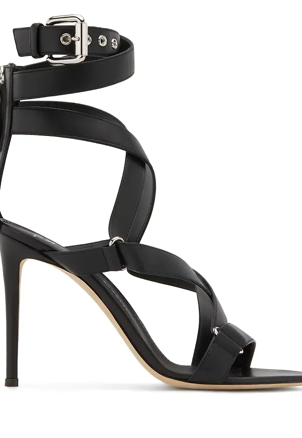 Giuseppe Zanotti Larissa sandaler med korsremmar - Svart