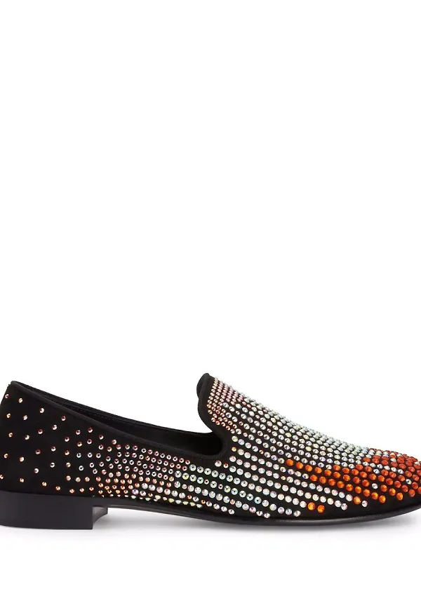 Giuseppe Zanotti Lewis glansiga loafers - Svart