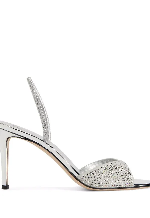 Giuseppe Zanotti Lilibeth Starlight sandaler - Silverfärgad