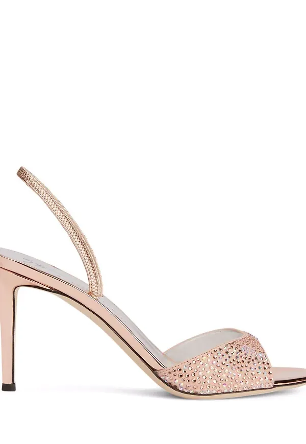 Giuseppe Zanotti Lilibeth Starlight slingback-sandaler - Rosa