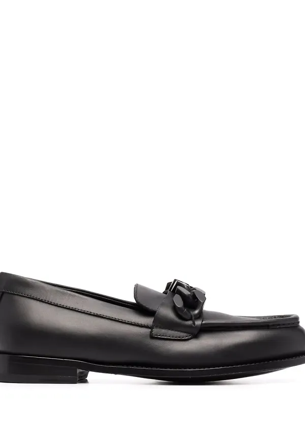 Giuseppe Zanotti loafers med kedja - Svart