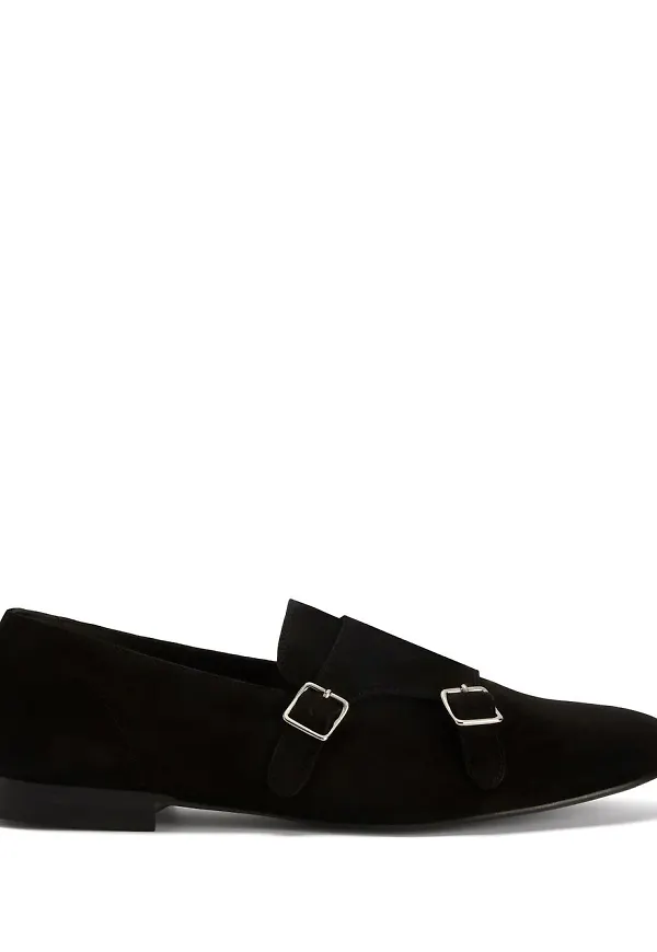 Giuseppe Zanotti loafers med munkrem - Svart