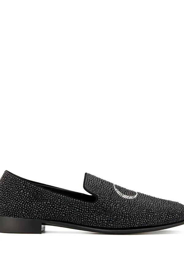 Giuseppe Zanotti loafers med strass - Svart