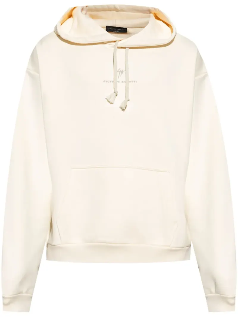 Giuseppe Zanotti LR-63 hoodie med dragsko - Neutral