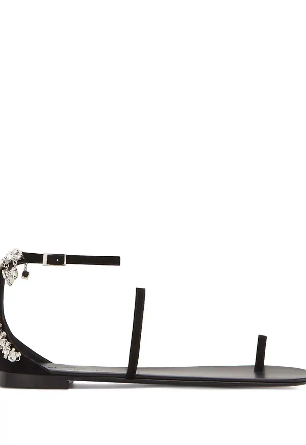 Giuseppe Zanotti Lynette sandaler med strasskant - Svart