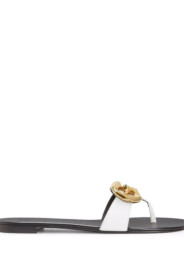 Giuseppe Zanotti Lyra Zali remsandaler - Vit