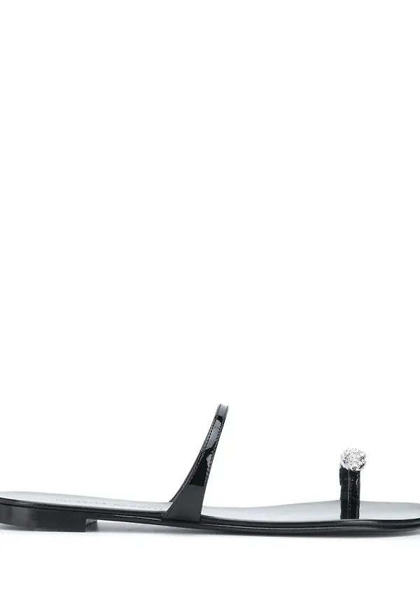 Giuseppe Zanotti låga sandaler - Svart