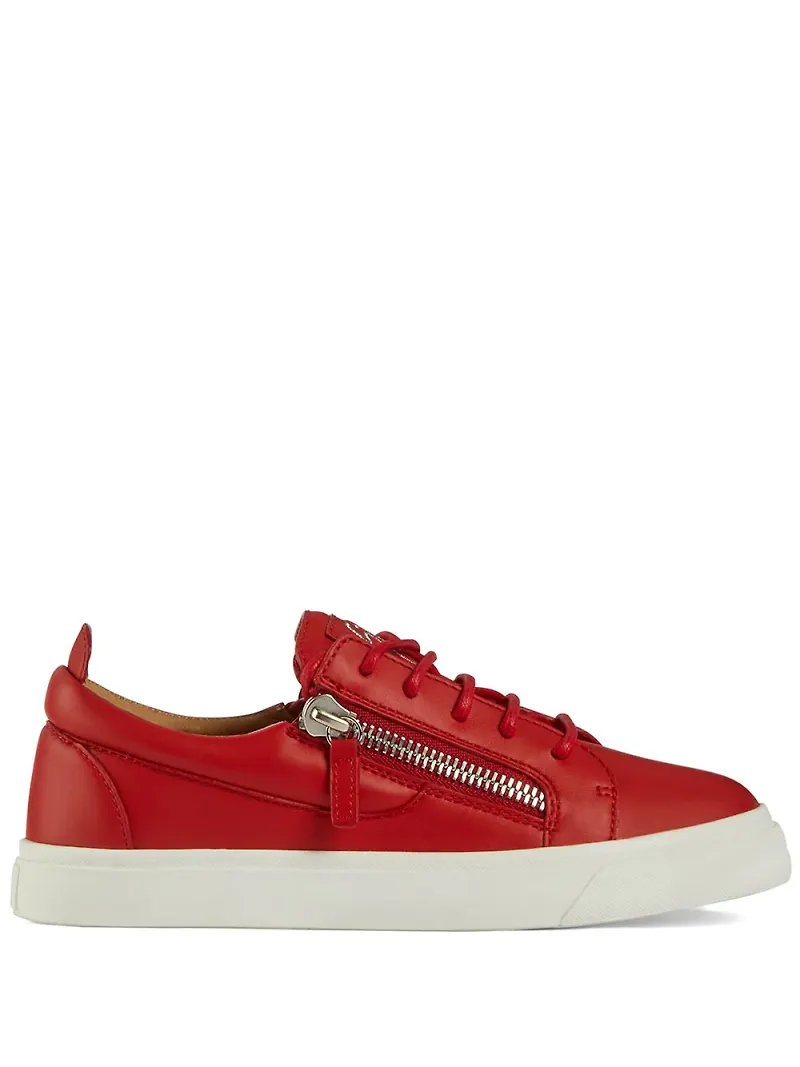 Giuseppe Zanotti låga sneakers med dragkedja - Röd