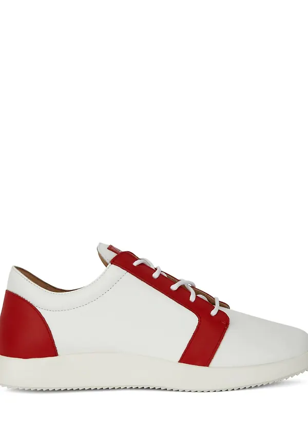Giuseppe Zanotti låga tvåfärgade sneakers - Vit