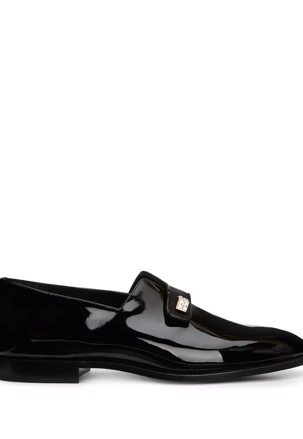 Giuseppe Zanotti Marty lackade loafers - Svart