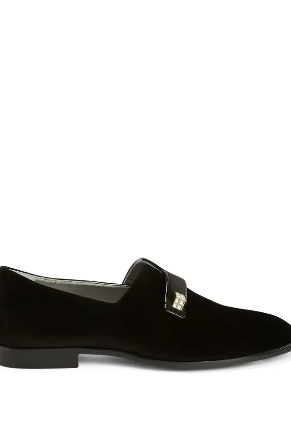 Giuseppe Zanotti Marty sammetsloafers - Svart