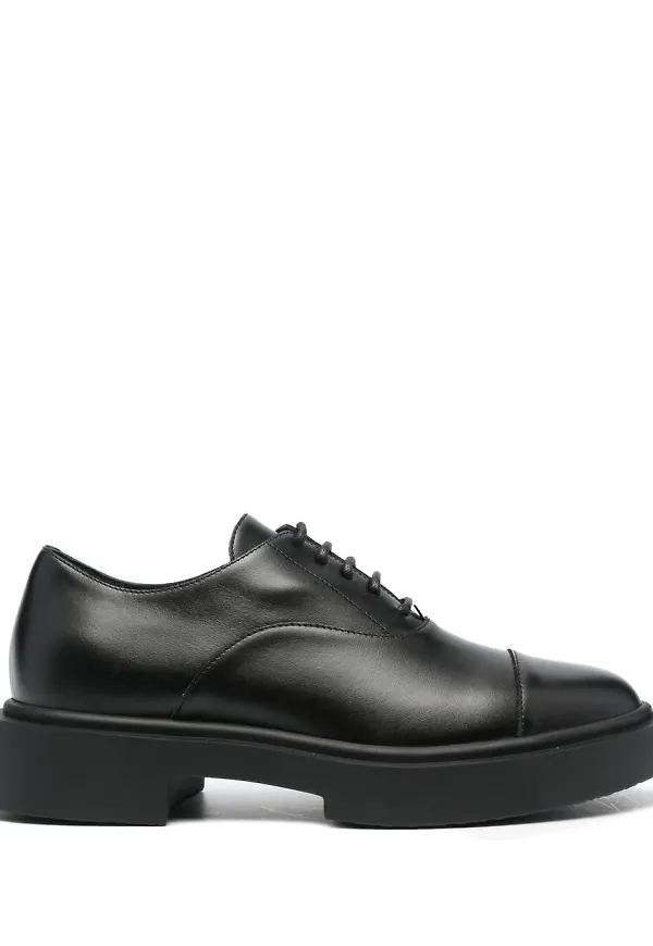 Giuseppe Zanotti matta snörskor - Svart