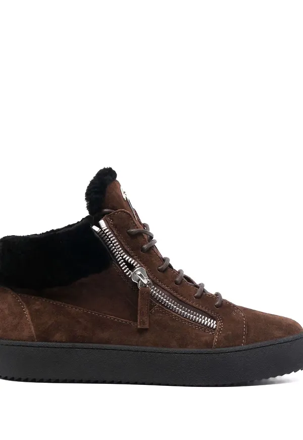 Giuseppe Zanotti mellanhöga träningsstövlar - Brun