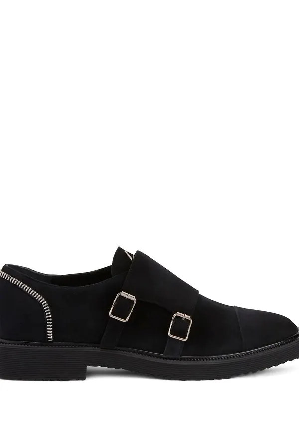 Giuseppe Zanotti mockaloafers med dragkedja - Svart