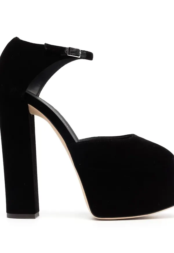 Giuseppe Zanotti mockapumps med blockklack - Svart